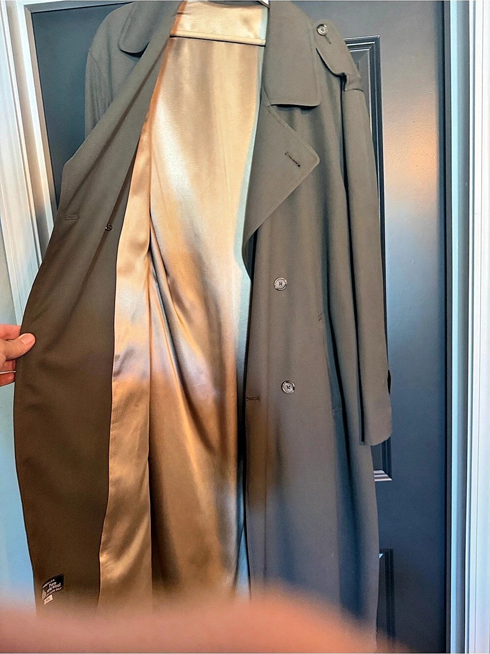Austin Reed Wool Trench Coat in Brown Size 40L Like New